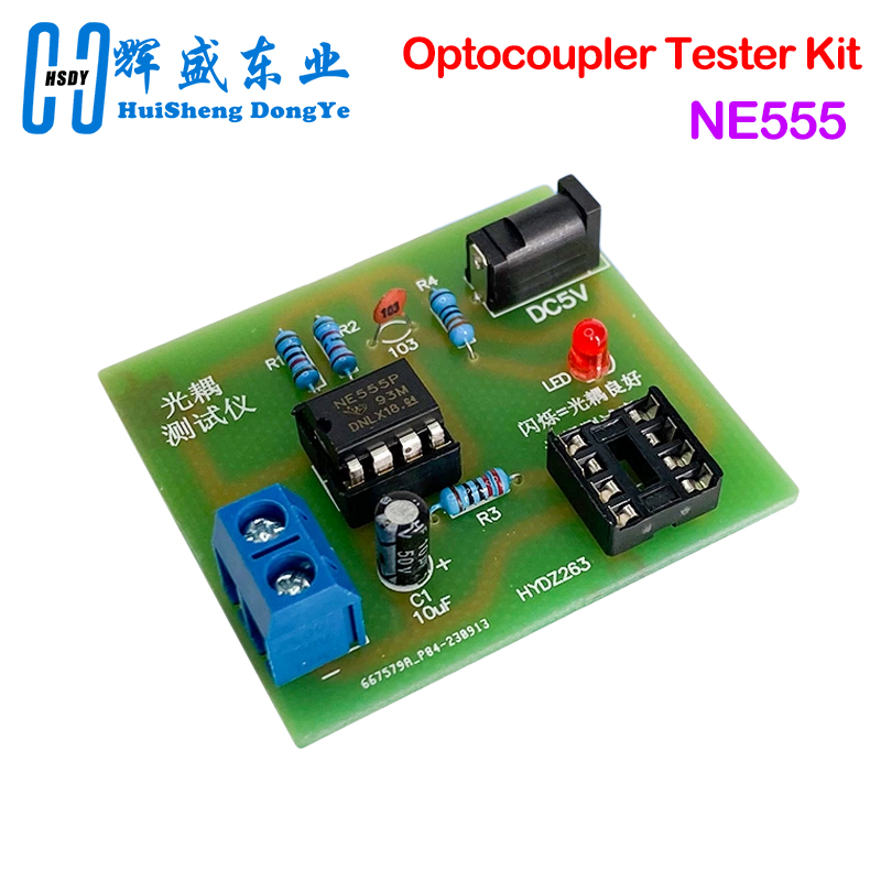 Diy Electronics Gadget - Optocoupler Tester Kit 555 Application Circuit
