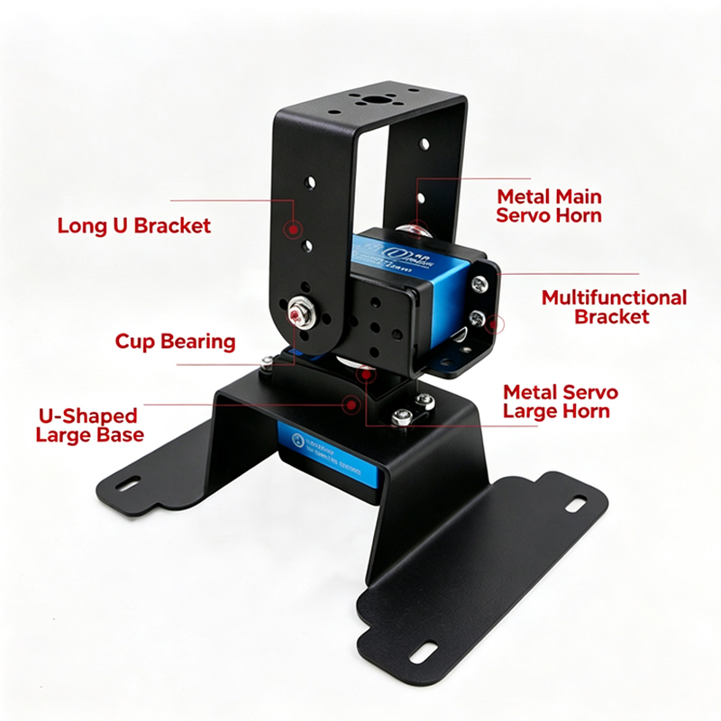 2 DOF Pan Tilt Bracket Kit Met - Diy Robot Electronics Kit ulasan dan harga