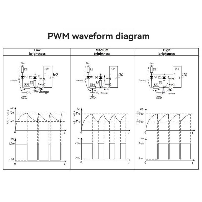AYHF NE555 PWM Circuit LED Dim - Diy Electronics Table ulasan dan harga