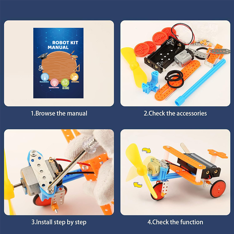 6 Set Robotics Kit Science Exp - Diy Robot Electronics Kit ulasan dan harga