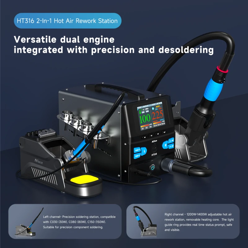 Aixun HT316 1400W Two-in-One H - Hot Air Rework Station ulasan dan harga