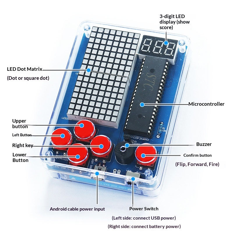 Pixel Game Machine Production  - Diy Wearable Electronics ulasan dan harga