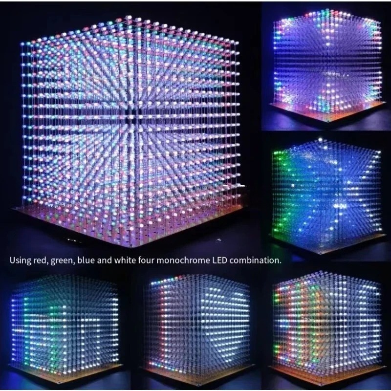 3 D16mini Light Cube Kit 16x16 - Diy In Electronics ulasan dan harga