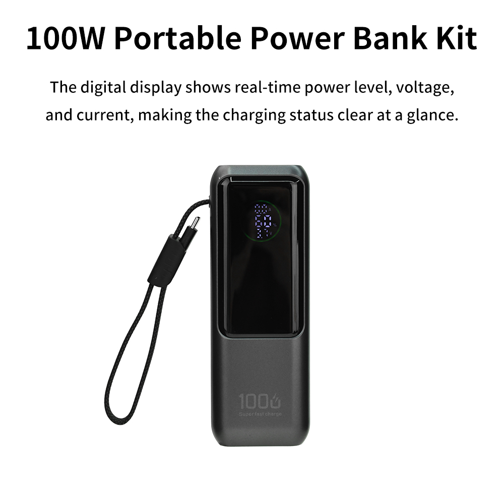 PD 100W Fast Charging Power Ba - Diy Electronics Gadget ulasan dan harga