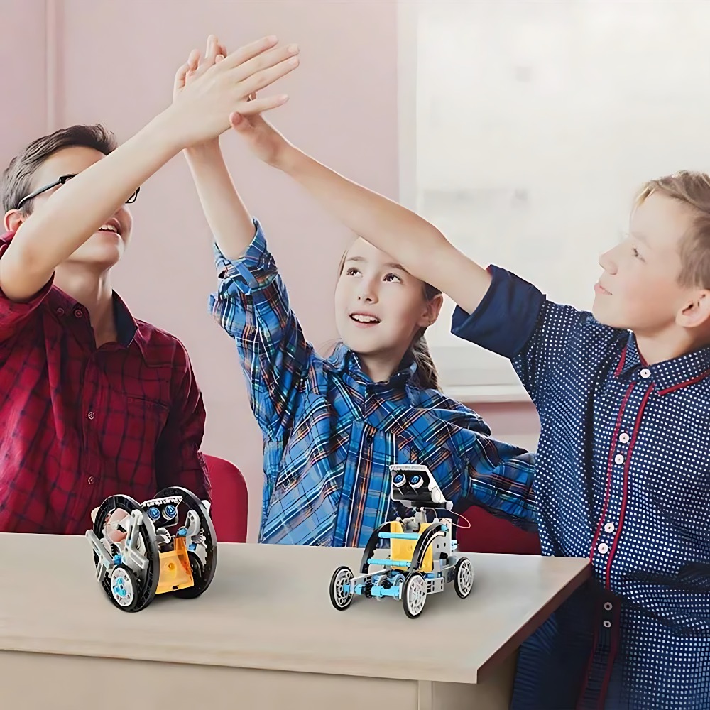 Solar Robot Building Blocks 12 - Diy Robot Electronics Kit ulasan dan harga