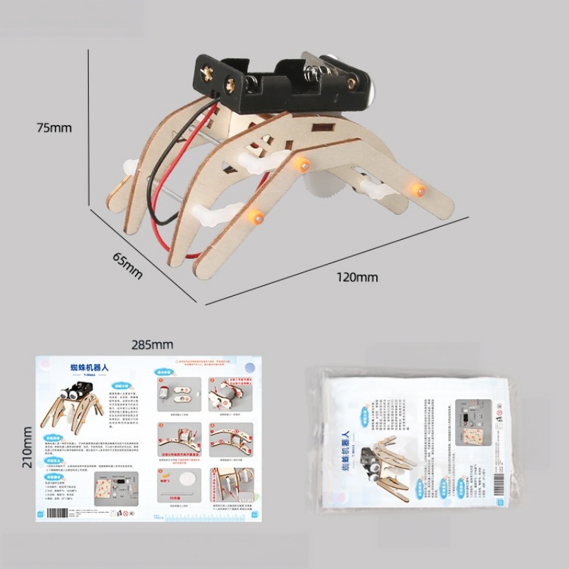Diy Handmade Walking Spider Ro - Diy Robot Electronics Kit ulasan dan harga