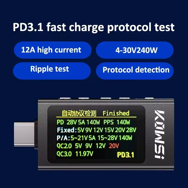 KWS-X1 Type-C Current and Volt - Diy Electronic Load ulasan dan harga