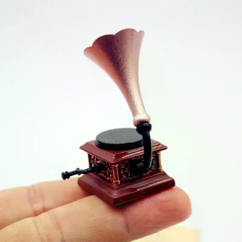 Dollhouse Vintage Phonograph M - Diy Electronics Housing ulasan dan harga