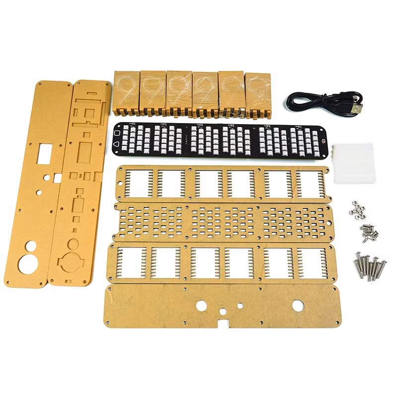 Glow Tube Clock Kit DIY Electr - Diy Electronics Table ulasan dan harga