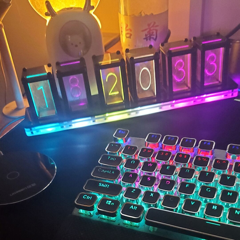 Led Table Clock Digital Silent - Diy Electronics Table ulasan dan harga