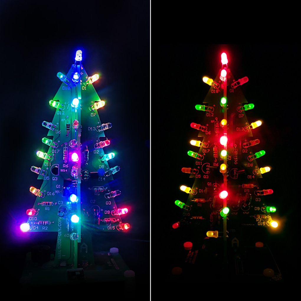 LED Colorful Christmas Tree DI - Diy Electronics Circuits ulasan dan harga