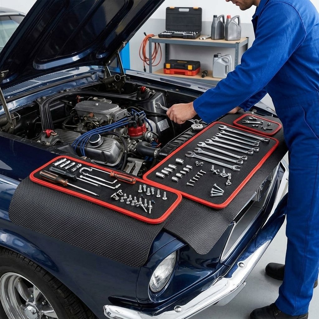 Mechanic Magnetic Tool Mat Set - Diy Electronics Workbench ulasan dan harga